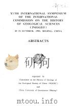XVTH INTERNATIONAL SYMPOSIUM OF THE INTERNATIONAL COMMISSION ON THE HISTORY OF GEOLOGICAL SCIENCES（I     PDF电子版封面     