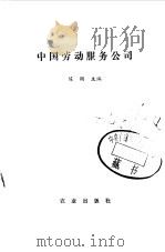 中国劳动服务公司   1990  PDF电子版封面  710901679X  陈刚主编 