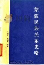 蒙藏民族关系史略  十三至十九世纪中叶   1985  PDF电子版封面  11190·169  王辅仁，陈庆英编著 