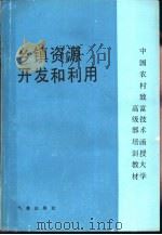 乡镇资源开发和利用   1991  PDF电子版封面  7502908412  程漱兰，王建鸿编著 