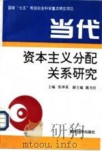 当代资本主义分配关系研究   1994  PDF电子版封面  750580653X  张泽荣主编；王小琪等著 