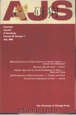 American Journal of Sociology 1989-1990 Vol.95 No.1-6（ PDF版）