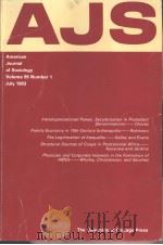 American Journal of Sociology 1993-1994 Vol.99 No.1-4     PDF电子版封面     
