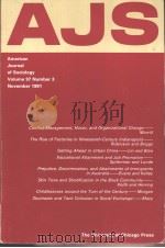 American Journal of Sociology 1991-1992 Vol.97 No.3-4     PDF电子版封面     