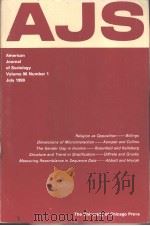 American Journal of Sociology 1990-1991 Vol.96 No.1-6（ PDF版）