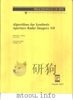 Algorithms for Synthetic Aperture Radar Imagery Vll     PDF电子版封面     