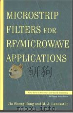 MICROSTRIP FILTERS FOR RF/MICROWAVE APPLICATIONS     PDF电子版封面     