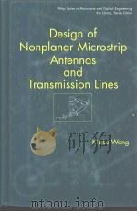 Design of Nonplanar Microstrip Antennas and Transmission Lines     PDF电子版封面     