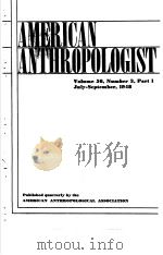 AMERICAN ANTHROPOLOGIST VOL.50 No3-4 1948（ PDF版）