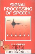 SIGNAL PROCESSING OF SPEECH（ PDF版）