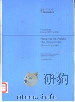 Power to the People The measurement of sound power     PDF电子版封面  1901656306   