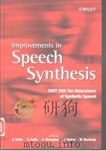 Improvements in Speech Synthesis     PDF电子版封面     