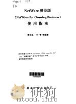 NetWare普及版 NetWare for Growing Business 使用指南   1999  PDF电子版封面  7900617760  傅宇旭等编著 