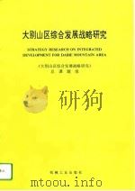 大别山区综合发展战略研究（1993.07 PDF版）