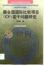 联合国国际比较项目 ICP 若干问题研究   1994  PDF电子版封面  7810050672  王成岐著 