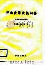 劳动政策法规问答   1990  PDF电子版封面  7800604977  邢新民，胡呣编 