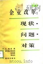 企业改革：现状·问题·对策  湖南省大中型企业转换经营机制建立现代企业制度调查报告（1996 PDF版）