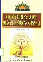 中国注册会计师独立审计准则学习指导  3（1999 PDF版）