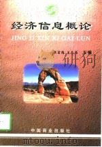 经济信息概论   1998  PDF电子版封面  7504436895  梁前德，王光甫主编 