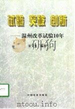 试验  突破  创新-温州改革试验10年（1998 PDF版）