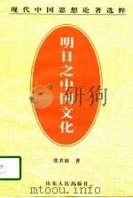 明日之中国文化   1998  PDF电子版封面  7209022600  张君劢著 