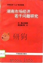 湖南市场经济若干问题研究（1993 PDF版）