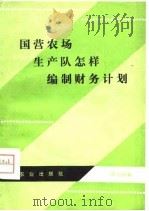 国营农场生产队怎样编制财务计划   1981  PDF电子版封面  4144·350  周力田编 