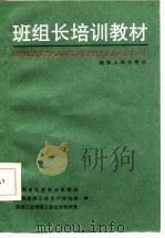 班组长培训教材   1987  PDF电子版封面    刘国棠，张新林主编 