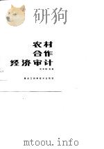 农村合作经济审计   1989  PDF电子版封面  7538809473  纪玉珠编 