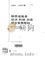 1989-2000年陕西省勉县经济、科技、社会综合发展规划（1991 PDF版）