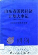 山东省国民经济计划大事记  1949-1990（1993 PDF版）
