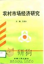 农村市场经济研究   1996  PDF电子版封面  7212013552  王成吉主编 