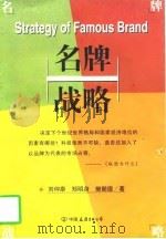 名牌战略   1997  PDF电子版封面  750571385X  刘仲康等著 