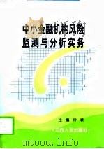 中小金融机构风险监测与分析实务   1999  PDF电子版封面  7210021418  钟敏主编 