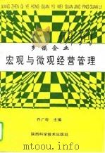 乡镇企业宏观与微观经营管理   1994  PDF电子版封面  7536921268  乔广奇主编 