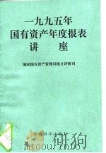 1995年国有资产年度报表讲座   1996  PDF电子版封面  7505809105  国家国有资产管理局统计评价司编 