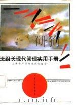 班组长现代管理实用手册   1987  PDF电子版封面    上海青年管理现代化协会编 