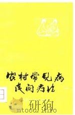 农村常见病民间疗法   1978  PDF电子版封面  14089·38  赵洪斌等编 