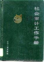 社会审计工作手册   1991  PDF电子版封面  720501980X  王锡庆，陈复主编 