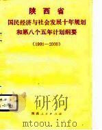 陕西省国民经济与社会发展十年规划和第八个五年计划纲要  1991-2000（1992 PDF版）