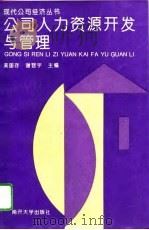 公司人力资源开发与管理   1995  PDF电子版封面  7310008715  吴国存，谢晋宇主编 