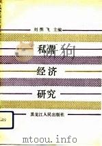 私营经济研究   1990  PDF电子版封面  7207017294  刘恒飞主编 