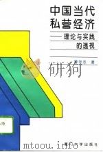 中国当代私营经济  理论与实践的透视   1994  PDF电子版封面  7561509618  陈永志著 