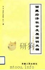 西藏经济社会发展简明史稿  文化进化个例探讨   1994  PDF电子版封面  7223007117  孙勇等著 