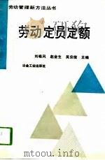 劳动定员定额   1993  PDF电子版封面  7502414339  刘晓风等主编 