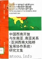 中国西南开放与东南亚、南亚关系  亚洲西南大陆桥发展协作系统  研究文集   1996  PDF电子版封面  7221041547  张同生，张雄龙主编 