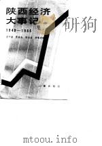 陕西经济大事记  1949-1985   1987  PDF电子版封面    李平安等编 