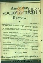 AMERICANSOCIOLOG-ICALREVIEW  VOL.22NOo1-61957     PDF电子版封面     