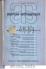 AMERICANANTHRO-POLOGIST  VOL.60  NO1-6  1958  (共两本)     PDF电子版封面     