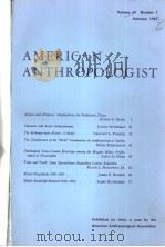 AMERICANANTHRO-POLOGIST  VOL.69N1-6  1967（ PDF版）